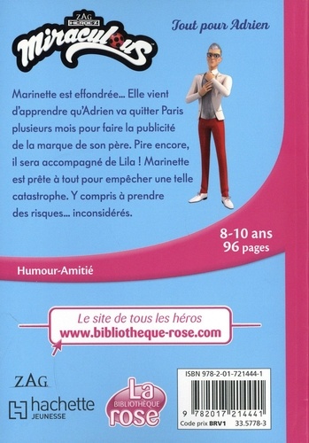 Miraculous Tome 44 Tout pour Adrien