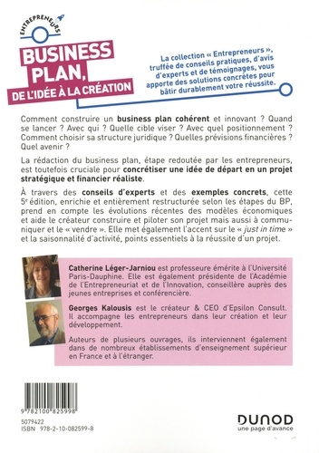 Business Plan : de l'idée à la création 5e édition