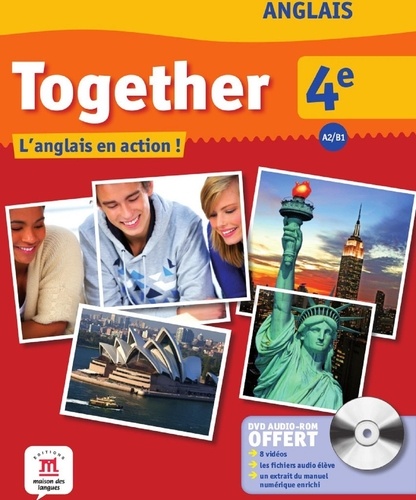 Catherine McBeth - Anglais 4e A2/B1 Together - L'anglais en action !. 1 DVD