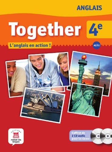 Catherine McBeth - Anglais 4e A2/B1 Together - L'anglais en action !. 2 CD audio