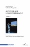 Catherine Naugrette - Qu'est-ce que le contemporain ? - Volume I.