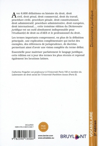 Dictionnaire juridique 3e édition