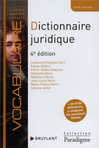 Dictionnaire juridique 4e édition