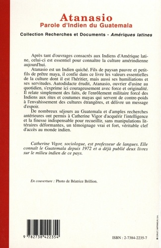 Atanasio. Parole d'Indien du Guatemala