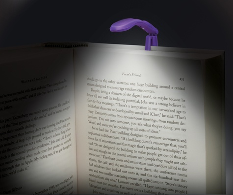 dvf lampe de lecture tiny book light violet
