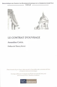 Le contrat d'ouvrage