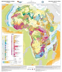  CCGM - Carte géologique de l'Afrique - 1/10 000 000.