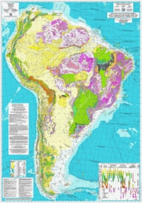  CCGM - Carte géologique de l'Amérique du Sud - 1/5 500 000.