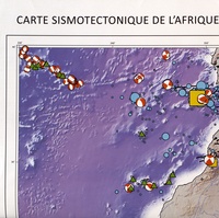 Mustapha Meghraoui - Carte sismotectonique de l'Afrique - 1/10 000 000.