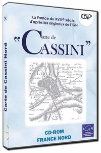  CDIP - Carte de Cassini : partie Nord - CD-ROM.