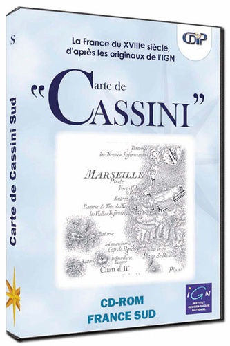  CDIP - Carte de Cassini : partie Sud - CD-ROM.