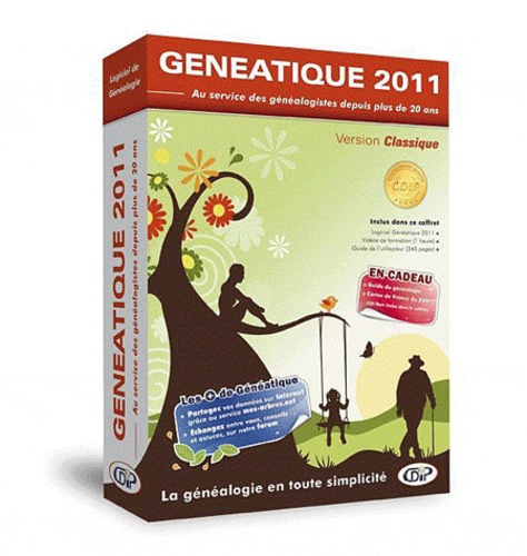 CDIP - Généatique 2011 Classique - La généalogie en toute simplicité, DVD.