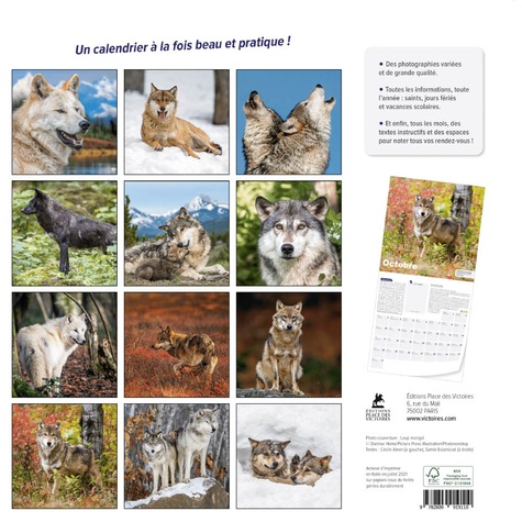 Calendrier Loups  Edition 2022