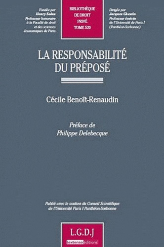 Cécile Benoit-Renaudin - La responsabilité du préposé.