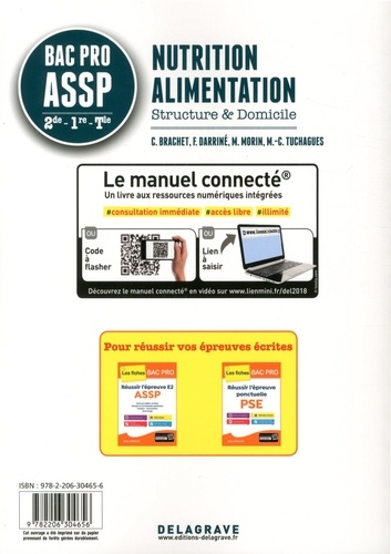 Nutrition Alimentation 2de, 1re, Tle BAC Pro ASSP. Pochette élève  Edition 2018