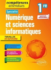 Téléchargez les ebooks électroniques Spécialité numérique et sciences informatiques 1re par Cécile Canu 9782340031784