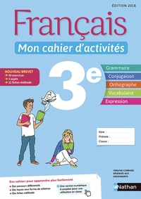 Téléchargement d'ebooks gratuits pour kindle Français 3e Mon cahier d'activités en francais CHM ePub PDB