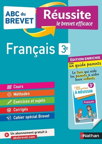 Français 3e. Avec un guide parents  Edition 2021