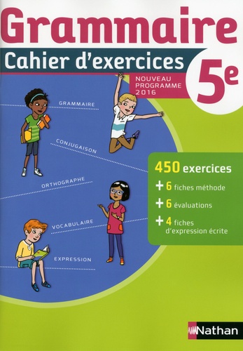 Cécile de Cazanove et Pierre-Alain Chiffre - Grammaire 5e - Cahier d'exercices.