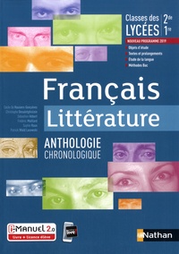 Cécile de Rousiers-Gonçalves et Christophe Desaintghislain - Francais littérature 2de, 1re - Anthologie littéraire.