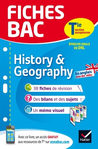 History & Geography Tle section européenne. Epreuve orale de DNL