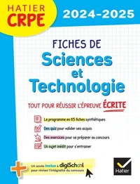 Hatier CRPE - Fiches de Sciences et technologie - Épreuve écrite d'admissibilité