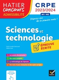 Cécile Laruelle-Detroussel et Hélène Lesot - Sciences et Techno - CRPE 2023-2024 - Epreuve écrite d'admissibilité.