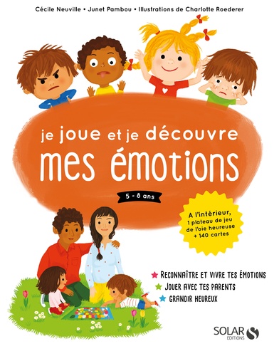 Cécile Neuville et Junet Pambou - Je joue et je découvre mes émotions 5-8 ans - Avec 1 plateau de jeu et 140 cartes.