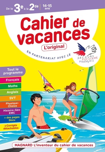 Cahier de vacances de la 3e à la 2de  Edition 2021