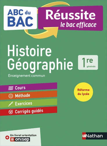 Histoire-Géographie 1re générale. Avec un livret orientation Onisep  Edition 2019