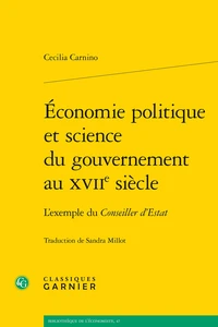Economie politique et science du gouvernement au XVIIe siècle