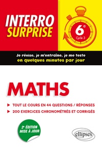 Cédric Bertone - Maths 6e - Tout le cours en 44 questions/réponses et 200 exercices chronométrés et corrigés.