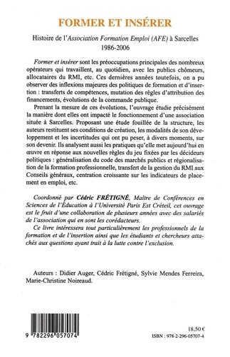 Former et insérer. Histoire de l'Association Formation Emploi à Sarcelles (1986-2006)