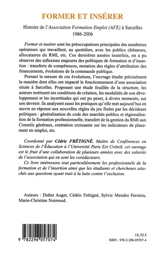 Former et insérer. Histoire de l'Association Formation Emploi à Sarcelles (1986-2006)