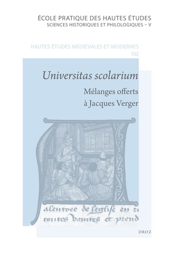 Cédric Giraud et Martin Morard - Universitas scolarium - Mélanges offerts à Jacques Verger par ses anciens étudiants.
