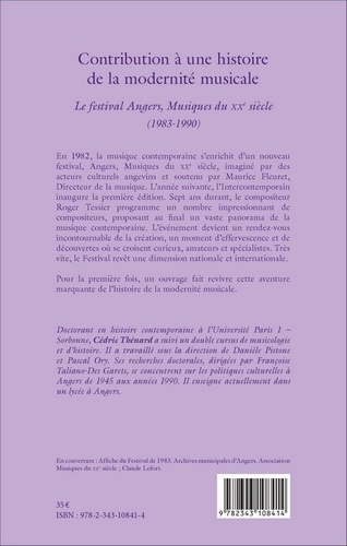 Contribution à une histoire de la modernité musicale. Le festival Angers, Musiques du XXe siècle (1983-1990)