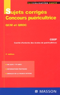 CEEP - Sujets corrigés Concours puériculture - QCM et QROC.