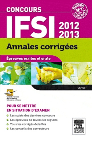  CEFIEC et Mireille Tenet - Concours IFSI - Annales corrigées.