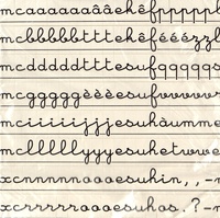  Celda et  Asco - Atelier de lettres minuscules cursives.