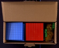  Celda - Cubes base 10 encastrables en couleurs.