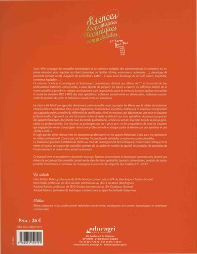 Sciences économiques et techniques commerciales 1re/Tle bac professionnel Technicien Conseil-Vente  Edition 2013