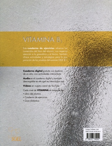 Vitamina B1. Cuaderno de ejercicios, con audio descargable