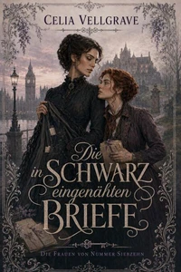 Die in Schwarz eingenähten Briefe