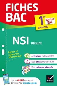 Céline Adobet et Guillaume Connan - Fiches bac NSI 1re générale (spécialité) - nouveau programme de Première.