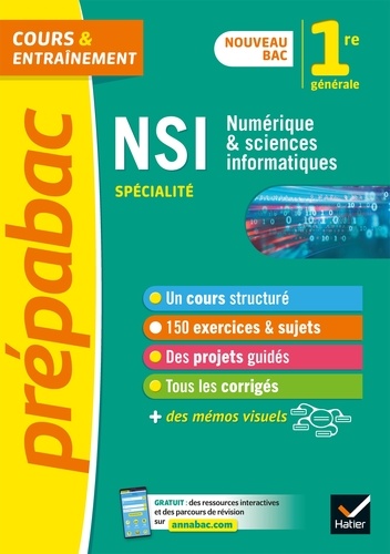 Prépabac NSI 1re générale (spécialité). nouveau programme de Première  Edition 2020
