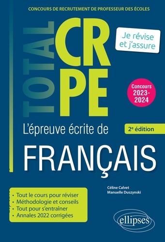 L’épreuve écrite de français  Edition 2023-2024