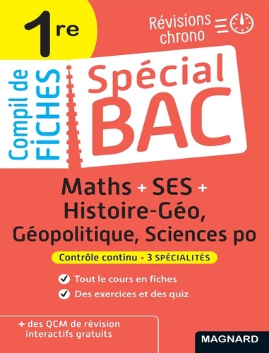 SES + Maths + Histoire-Géo, Géopolitique, Sciences po 1re  Edition 2022