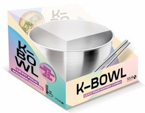 Céline de Cérou et Dorian Nieto - K-bowl - Le kit pour manger coréen - Avec un bol de métal et 1 paire de baguettes traditionnelles en acier.