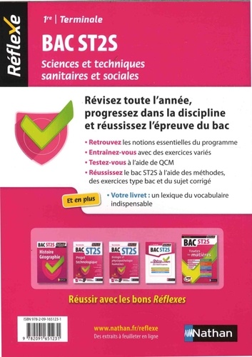 Sciences et techniques sanitaires et sociales 1re et Tle ST2S  Edition 2018