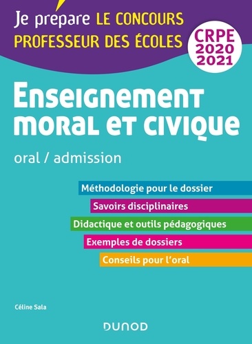 Enseignement moral et civique. Oral / admission Professeur des écoles  Edition 2020-2021